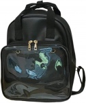 Reppu: Kawaii Backpack With Transparent Pocket (32cm)