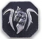 LARP Equipment: Silver coin (Dragon)