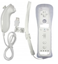 Wii/WiiU: Nunchuk and Remote controller (white)