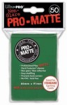 Ultra Pro Sleeves: Pro-Matte Green (50pcs) [kortinsuoja]