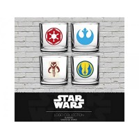 Lasi: Star Wars - Classic Logos Set Of 4 Glasses