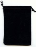 Dice Bag: Chessex - Large - Black Velour Cloth
