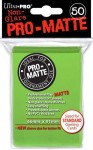 Sleeves, Ultra Pro - Non-Glare Pro-Matte Lime Green,Standard (50)