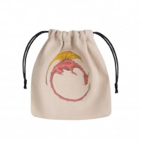 Noppapussi: Dragon - Red Dragon on beige Bag