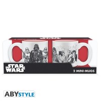 Muki: Star Wars - Set 2 Mini-mugs - 110 Ml - Empire Vs Rebel