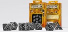 Diceset: Metal RPG 7-Die Set: Steampunk metal dice w. black