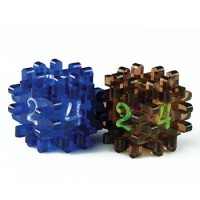 Blackfire: Constructible Dice - Blue & Brown