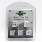 Blackfire Dice - D6 Metal Set of 5