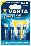 Paristot: Varta Alkaline High Energy AAA (4 Pack)