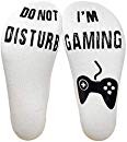 Socks: Do not Disturb - Im Gaming (White, One Size Fits All)