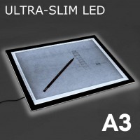 Valopyt: Ultra-thin A3 LED Drawing Board (3 tehotasoa)