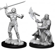 D&D Nolzur\'s Marvelous Unpainted Minis: Half-Orc Female Fighter (2)