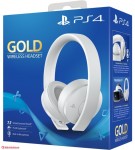 Sony: Gold Wireless Stereo Headset (PS4, PS3,PSVita, PC)  WHITE