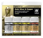 Maali: Metallic Set 70199 - Gold, Silver & Copper (35ml)