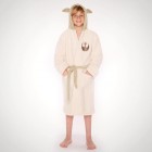 Aamutakki: Star Wars Yoda Fleece Robe Cream - Kids (S)
