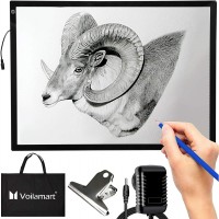 Valopyt: Ultra-thin A2 LED Drawing Board (3 tehotasoa)