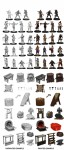 Deep Cuts Unpainted Miniatures: Townspeople & Accessories