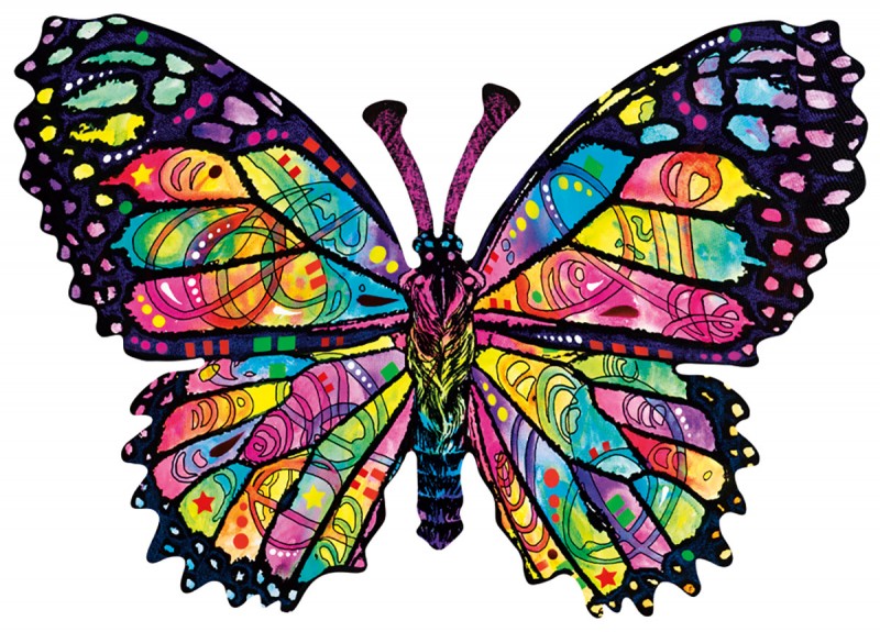 Palapeli: Dean Russo - Stained Glass Butterfly (1000)  - Lautapelit  - Puolenkuun Pelit pelikauppa