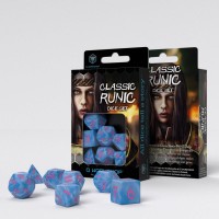 Noppasetti: Classic Runic Dice Set - Glacier & Pink (7)