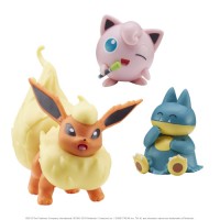 Pokemon: Battle Figure Set - Flareon, Munchlax, Jigglypuff