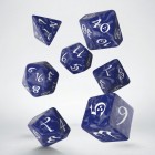 Noppasetti: Classic RPG Dice Set (Cobalt - White Kaiverrus) 7 no