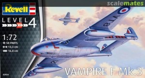 Pienoismalli: Vampire F Mk.3 (1:72)