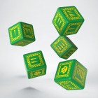 Noppasetti: Orc Battle Dice 5D6 - Green & Yellow (5)