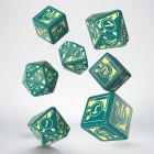 Noppasetti: Polaris RPG Turquoise & Yellow (3d6 & 3d10 & 1d20)