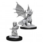 D&D Nolzur's Marvelous Miniatures: Dragon Wyrmling & Female Halfling