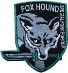 Kangasmerkki: Metal Gear Solid - Foxhound Insignia with sword (Green/Grey)