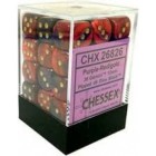 Noppasetti: Chessex Gemini - 12mm D6 Purple-Red/Gold (36)