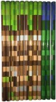Kyn: Camouflage/Pixel Design HB Pencils (12 kyn)