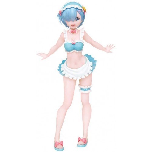 Figuuri: Re:Zero - Rem (Precious Figure: maid-bikinit)(18cm)  -  Figuuri - Puolenkuun Pelit pelikauppa
