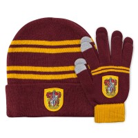 Lahjasetti: Harry Potter - Gryffindor Pipo Ja Hanskat (Lasten)