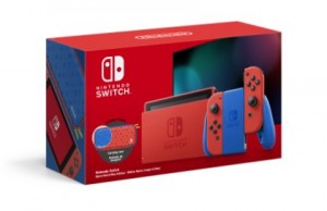 Nintendo Switch: Pelikonsoli (Mario Red & Blue Edition) (+Kantolaukku) -   - Nintendo Switch - Puolenkuun Pelit pelikauppa