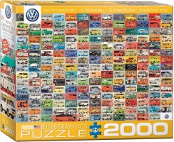 Palapeli: Volkswagon Groovy Bus Collage (2000pcs)