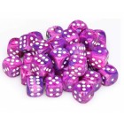 Chessex: Signature 12mm D6 Festive Violet/White (36 Dice)