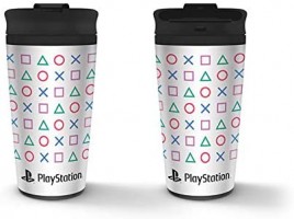 Matkamuki: Playstation - Shapes Metal Travel Mug