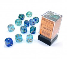 Chessex: 12mm D6 Nebula Ocenia/Gold (36 Dice)