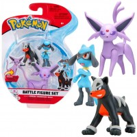 Pokemon: Action Figure 3 Pack - Espeon, Houndour & Riolu