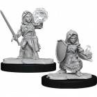 Pathfinder Deep Cuts Unpainted Miniatures: Halfling Cleric Female (2)