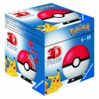 Palapeli: 3D Puzzle-Ball - Pokeball (54pc)