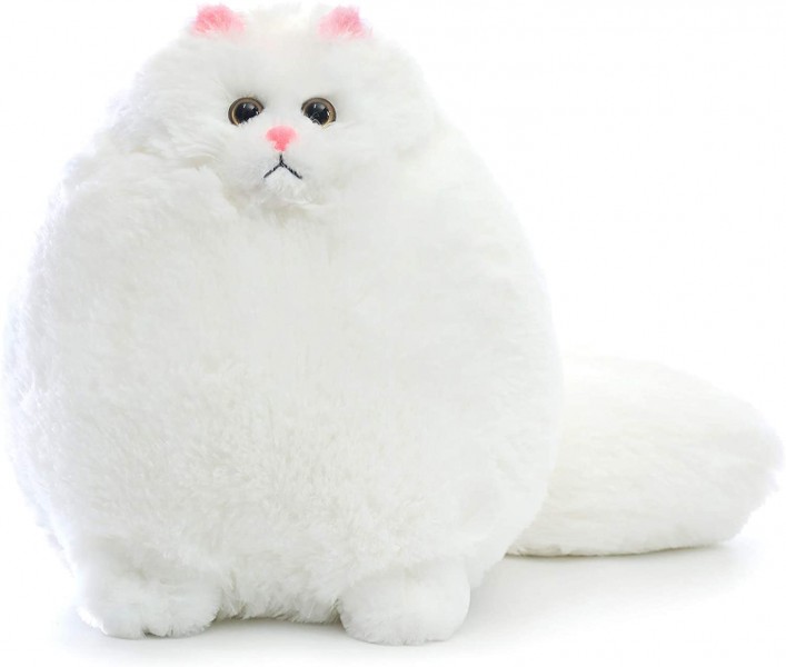 Pehmolelu: Fat White Cat - Kissa-pehmo (30cm)  - Pehmolelu -  Puolenkuun Pelit pelikauppa