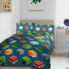 Pussilakanasetti: Minecraft Teddy Fleece Single Set