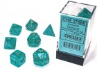 Noppasetti: Chessex Borealis Polyhedral Teal/Gold (7)