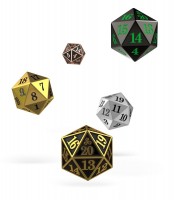 Noppasetti: Oakie Doakie D20 Spindown Dice Set - Metal (5)