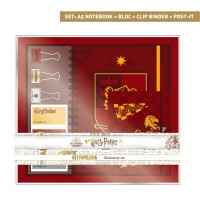 Kirjoitustarvikesetti: Harry Potter Gryffindor Red Stationery Set