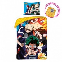 Pussilakanasetti: My Hero Academia - Characters Reversible Single (140x200cm)