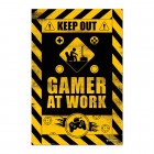 Juliste: Keep Out Gamer at Work (61x91,5cm)