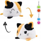 Pehmolelu: Reversible Cat Plush and fidget toys (Yellow)